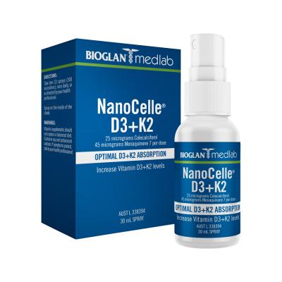 Bioglan Medlab NanoCelle D3 + K2 Spray 30ml